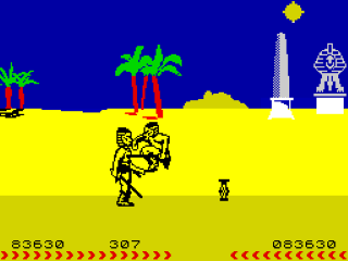 Fighting Warrior screenshot 3 for ZX Spectrum